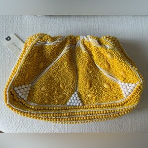 Yellow Beaded Women's Lemon Purse from Anthropologie